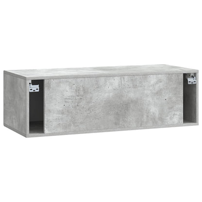 vidaXL Wall-Mounted TV Cabinet Concrete Grey 99 x 41 x 30 cm