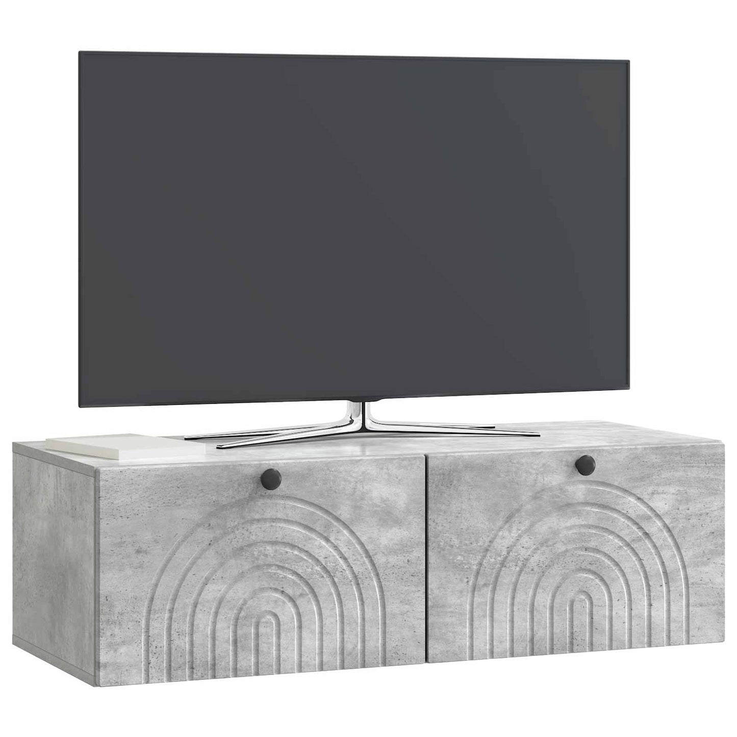 vidaXL Wall-Mounted TV Cabinet Concrete Grey 99 x 41 x 30 cm