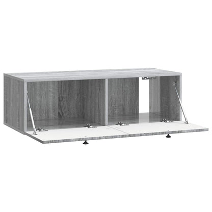 vidaXL Wall-Mounted TV Cabinet Grey Sonoma 99 x 41 x 30 cm