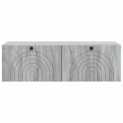 vidaXL Wall-Mounted TV Cabinet Grey Sonoma 99 x 41 x 30 cm