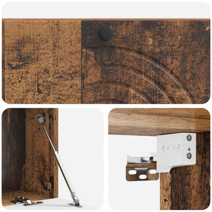 vidaXL Wall-Mounted TV Cabinet Wall-mounted Old Wood 99 x 41 x 30 cm