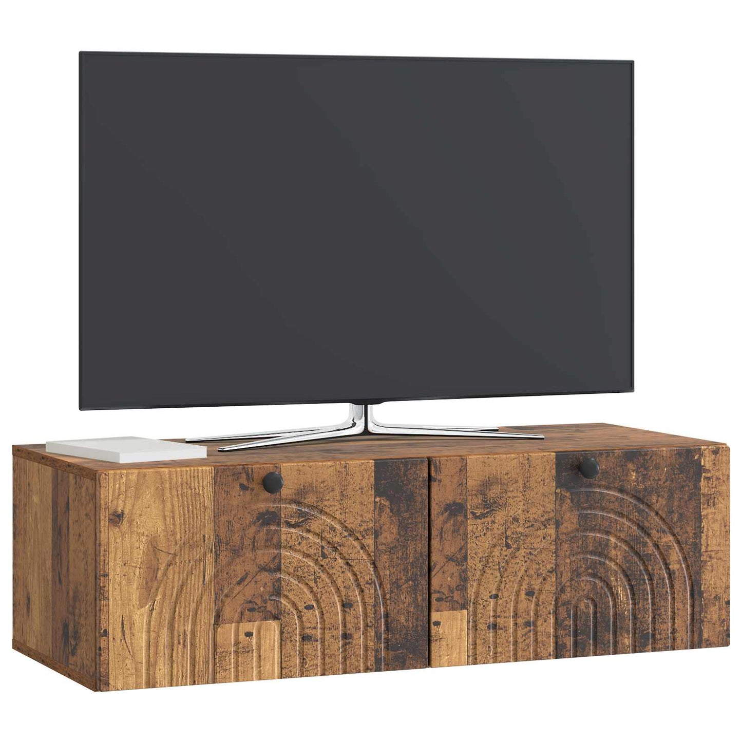 vidaXL Wall-Mounted TV Cabinet Wall-mounted Old Wood 99 x 41 x 30 cm