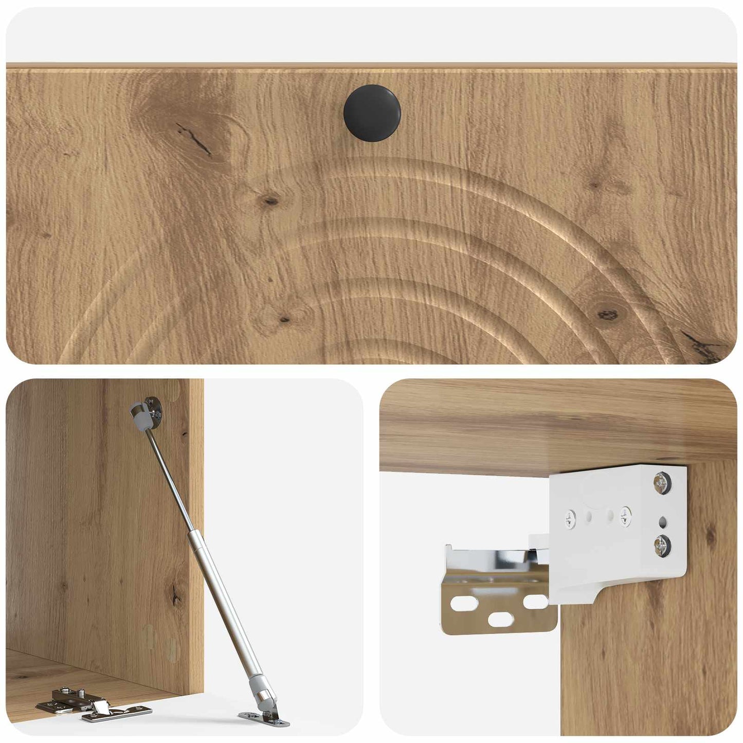 vidaXL Wall-Mounted TV Cabinet 99 x 41 x 30 cm Artisan Oak
