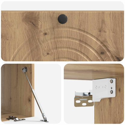 vidaXL Wall-Mounted TV Cabinet 99 x 41 x 30 cm Artisan Oak