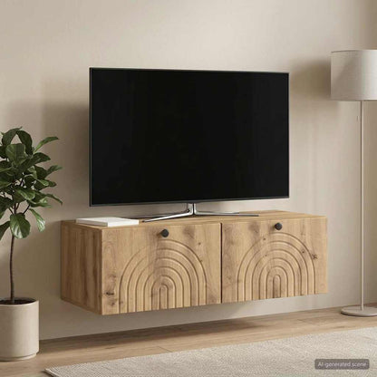 vidaXL Wall-Mounted TV Cabinet 99 x 41 x 30 cm Artisan Oak
