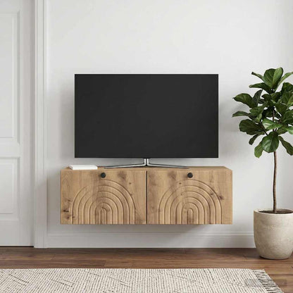 vidaXL Wall-Mounted TV Cabinet 99 x 41 x 30 cm Artisan Oak