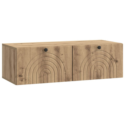 vidaXL Wall-Mounted TV Cabinet 99 x 41 x 30 cm Artisan Oak