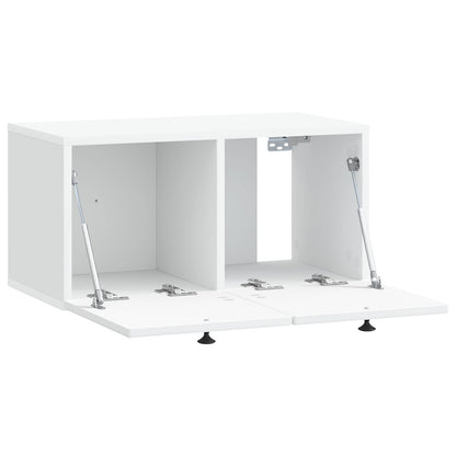 vidaXL Wall-Mounted TV Cabinet White 59.5 x 31 x 30 cm Engineered Wood