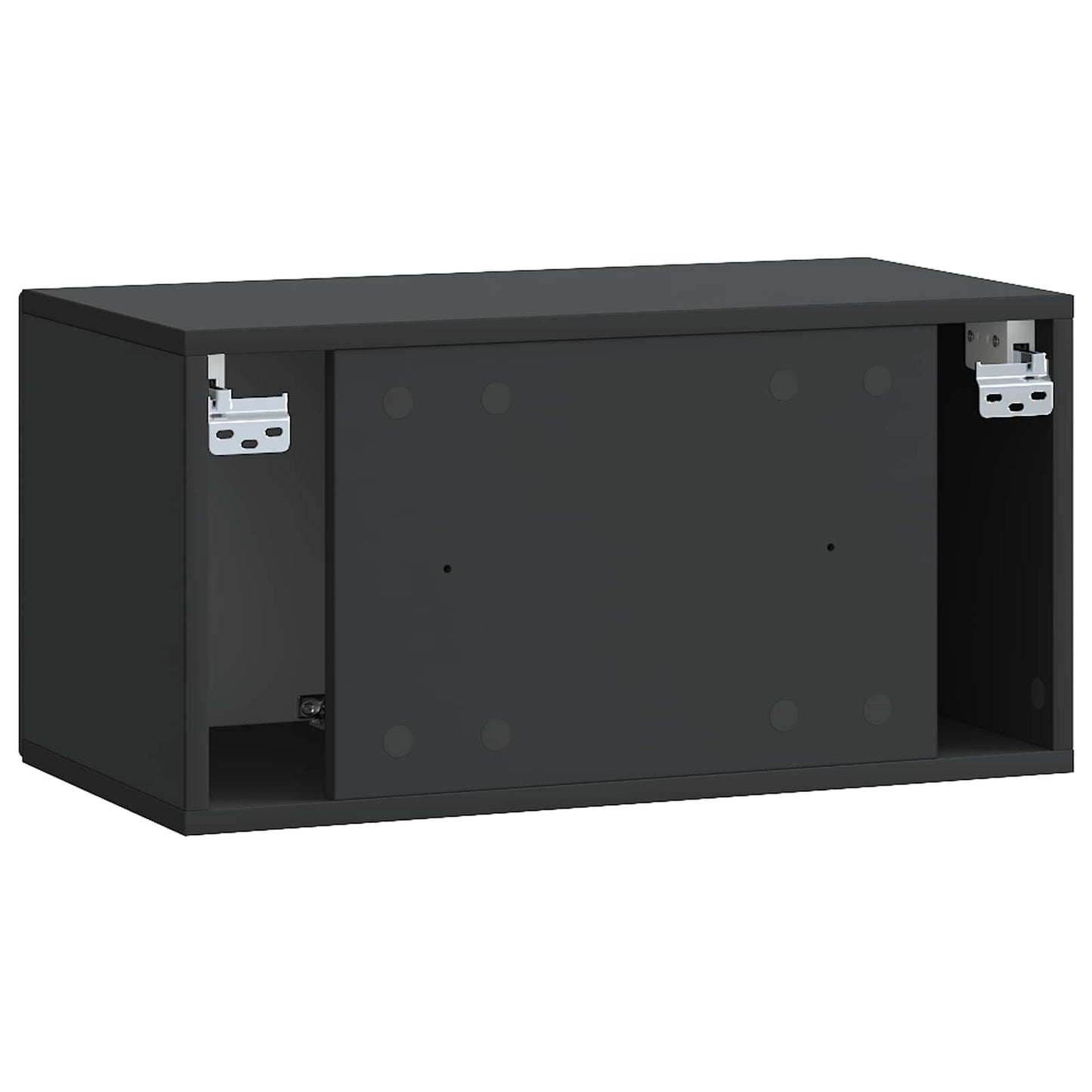 vidaXL Wall-Mounted TV Cabinet Black 59.5 x 31 x 30 cm Engineered Wood