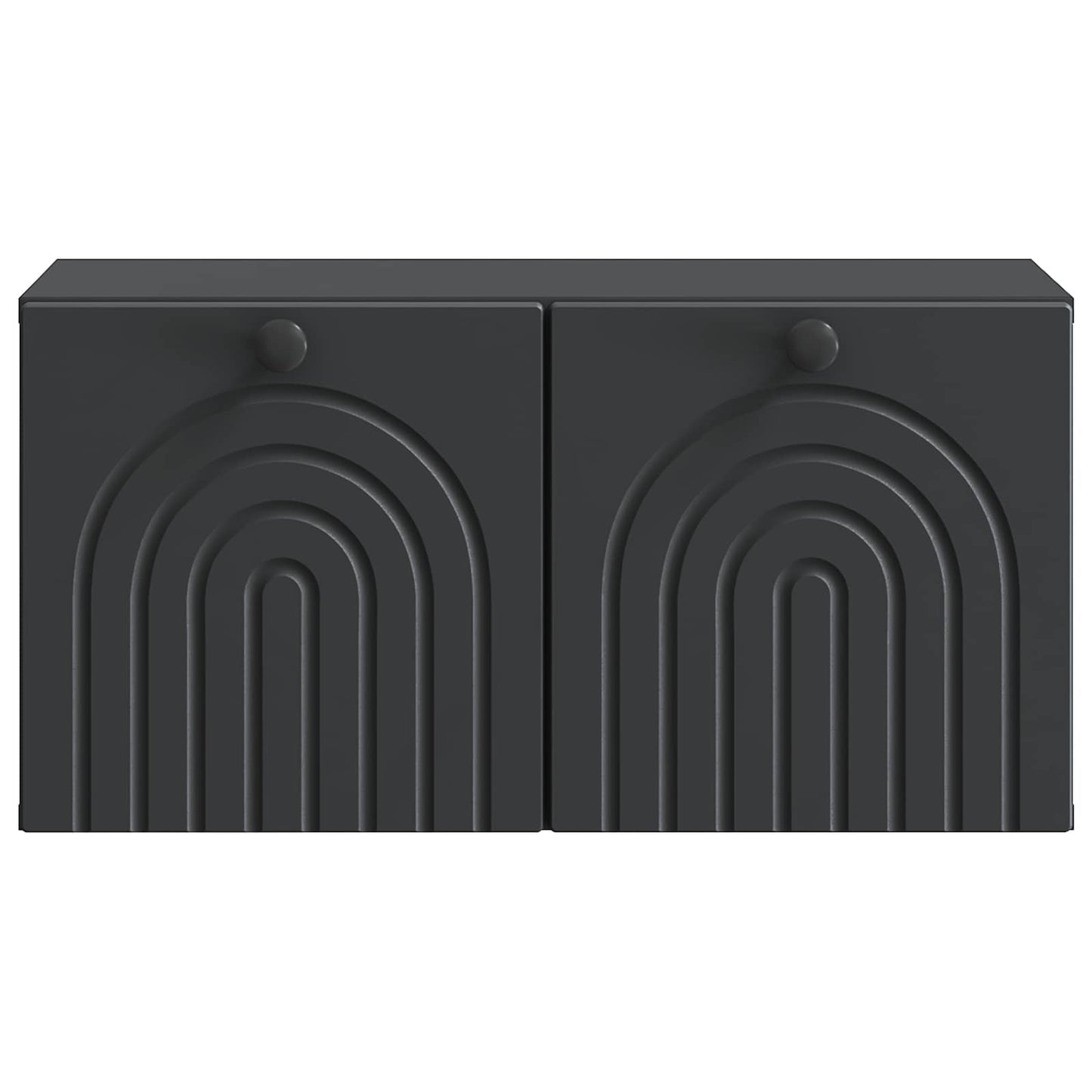 vidaXL Wall-Mounted TV Cabinet Black 59.5 x 31 x 30 cm Engineered Wood