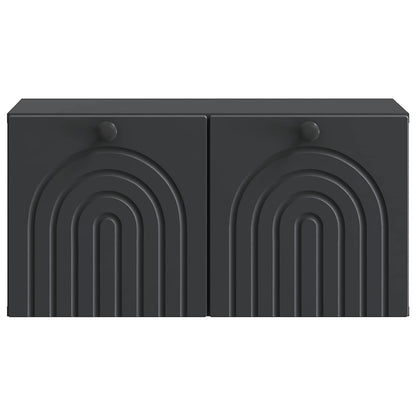 vidaXL Wall-Mounted TV Cabinet Black 59.5 x 31 x 30 cm Engineered Wood