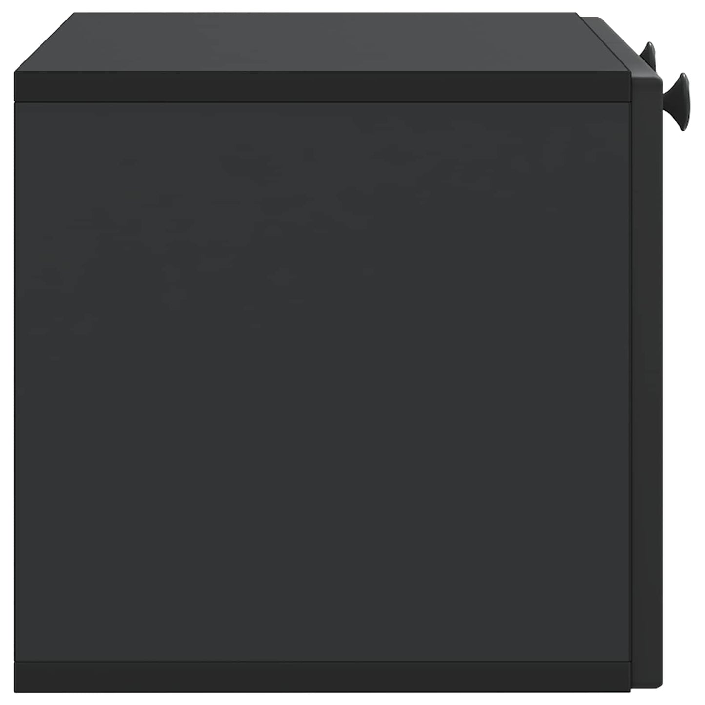vidaXL Wall-Mounted TV Cabinet Black 59.5 x 31 x 30 cm Engineered Wood