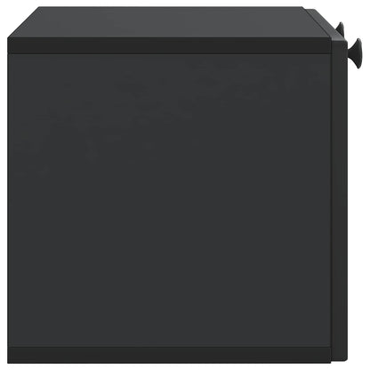 vidaXL Wall-Mounted TV Cabinet Black 59.5 x 31 x 30 cm Engineered Wood