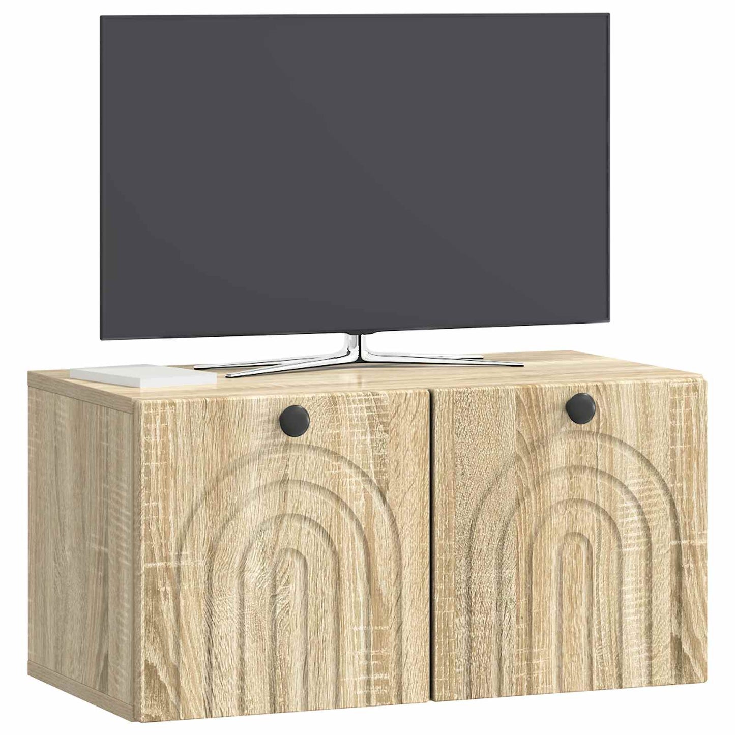 vidaXL Wall-Mounted TV Cabinet Sonoma Oak 59.5 x 31 x 30 cm