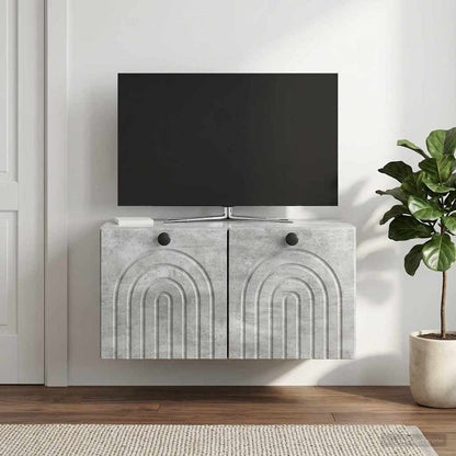 vidaXL Wall-Mounted TV Cabinet Concrete Grey 59.5 x 31 x 30 cm