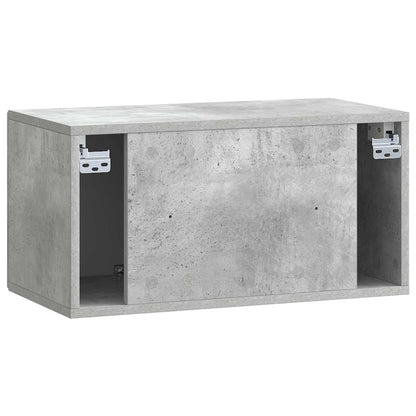 vidaXL Wall-Mounted TV Cabinet Concrete Grey 59.5 x 31 x 30 cm