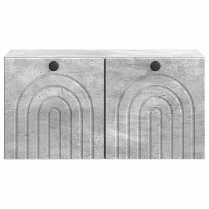 vidaXL Wall-Mounted TV Cabinet Concrete Grey 59.5 x 31 x 30 cm