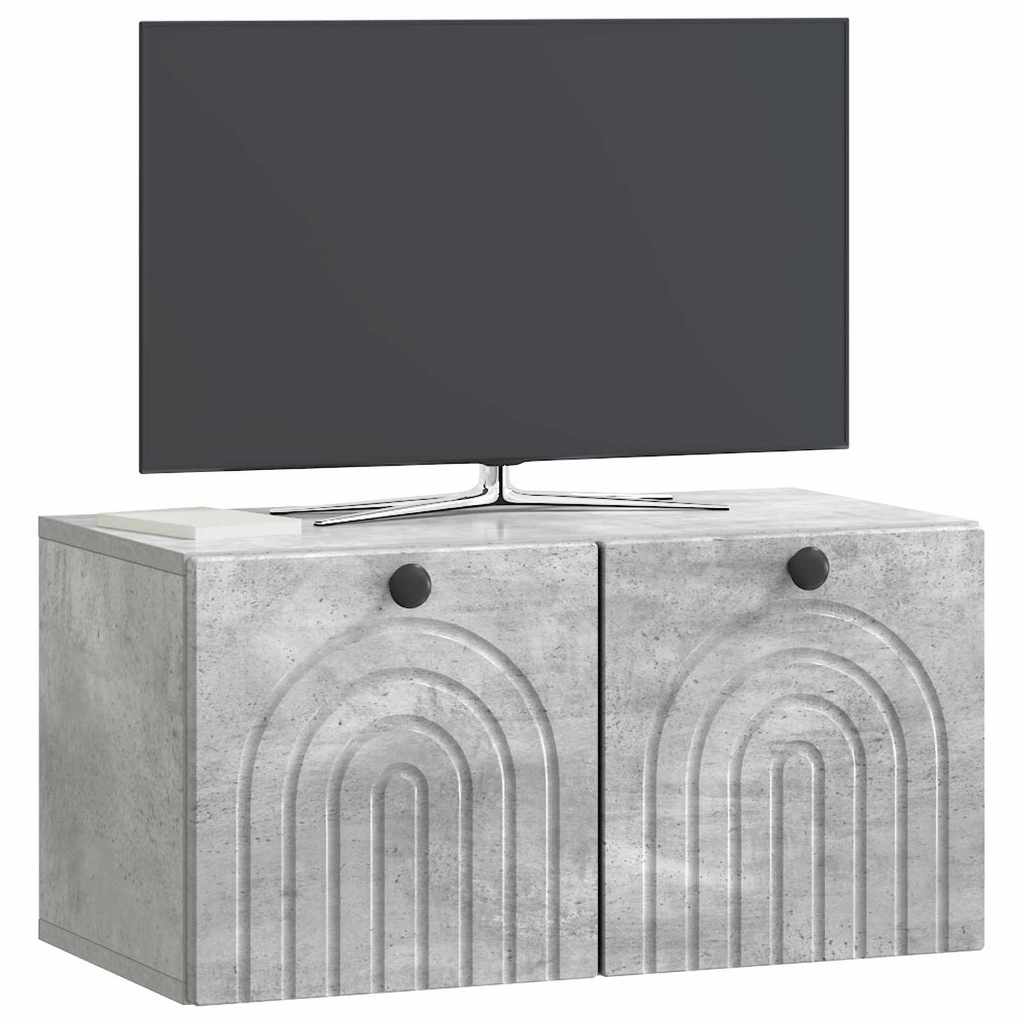 vidaXL Wall-Mounted TV Cabinet Concrete Grey 59.5 x 31 x 30 cm