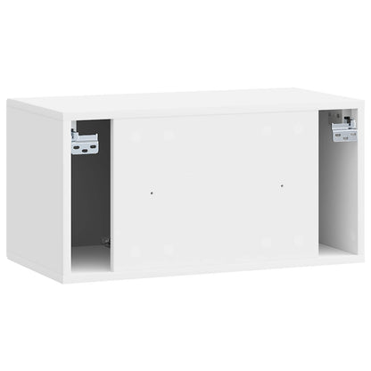 vidaXL Wall-Mounted TV Cabinet High Gloss White 59.5 x 31 x 30 cm