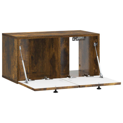 vidaXL Wall-Mounted TV Cabinet Smoked Oak 59.5 x 31 x 30 cm