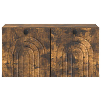 vidaXL Wall-Mounted TV Cabinet Smoked Oak 59.5 x 31 x 30 cm