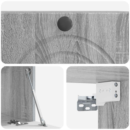 vidaXL Wall-Mounted TV Cabinet Grey Sonoma 59.5 x 31 x 30 cm