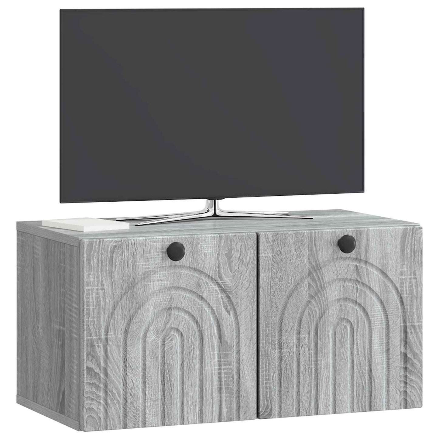 vidaXL Wall-Mounted TV Cabinet Grey Sonoma 59.5 x 31 x 30 cm