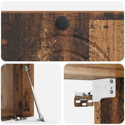 vidaXL Wall-Mounted TV Cabinet Wall-mounted Old Wood 59.5 x 31 x 30 cm