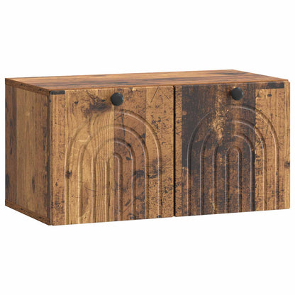 vidaXL Wall-Mounted TV Cabinet Wall-mounted Old Wood 59.5 x 31 x 30 cm