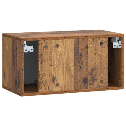 vidaXL Wall-Mounted TV Cabinet Wall-mounted Old Wood 59.5 x 31 x 30 cm
