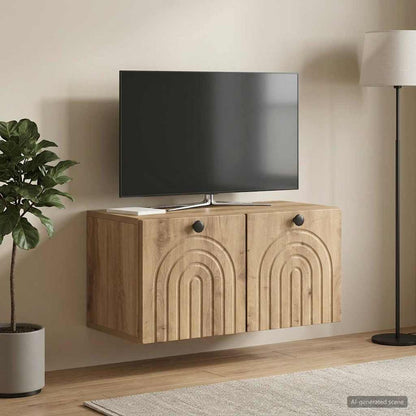 vidaXL Wall-Mounted TV Cabinet 59.5 x 31 x 30 cm Artisan Oak