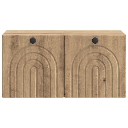 vidaXL Wall-Mounted TV Cabinet 59.5 x 31 x 30 cm Artisan Oak