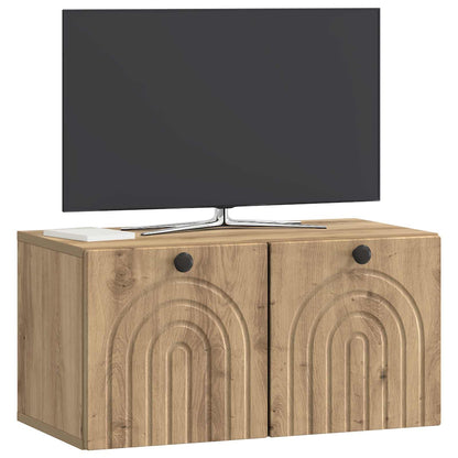 vidaXL Wall-Mounted TV Cabinet 59.5 x 31 x 30 cm Artisan Oak