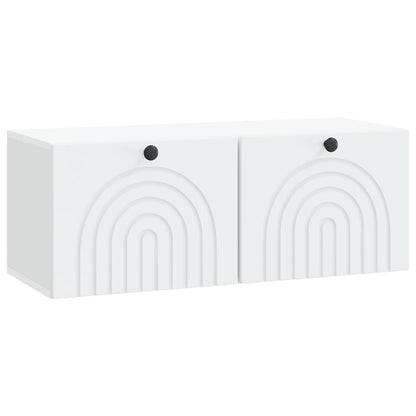 vidaXL Wall-Mounted TV Cabinet White 78.5 x 31 x 30 cm Engineered Wood