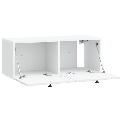 vidaXL Wall-Mounted TV Cabinet White 78.5 x 31 x 30 cm Engineered Wood