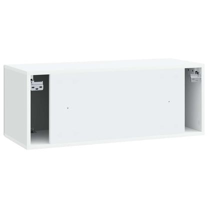 vidaXL Wall-Mounted TV Cabinet White 78.5 x 31 x 30 cm Engineered Wood