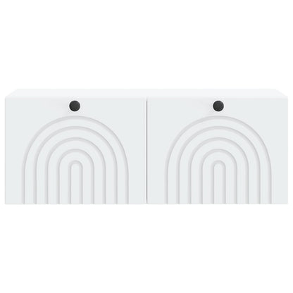 vidaXL Wall-Mounted TV Cabinet White 78.5 x 31 x 30 cm Engineered Wood