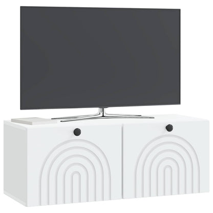 vidaXL Wall-Mounted TV Cabinet White 78.5 x 31 x 30 cm Engineered Wood