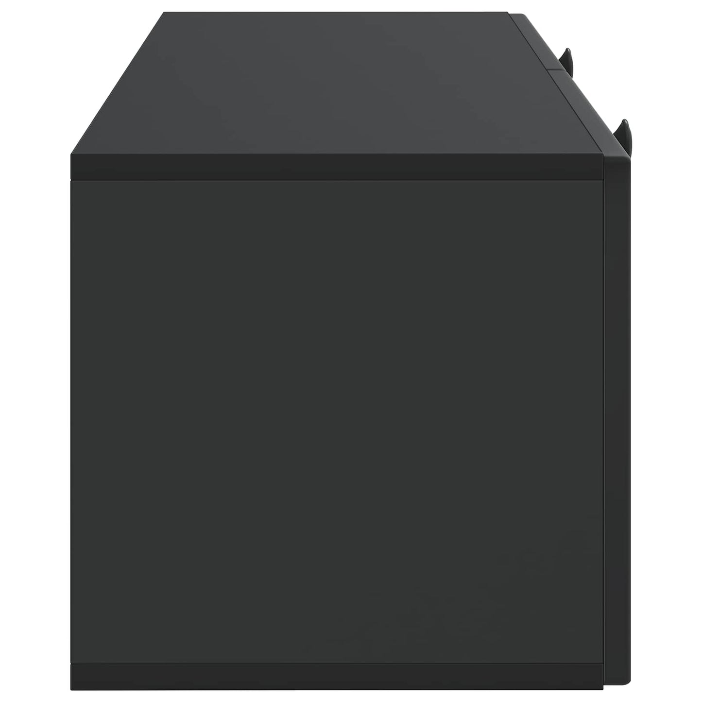 vidaXL Wall-Mounted TV Cabinet Black 78.5 x 31 x 30 cm Engineered Wood