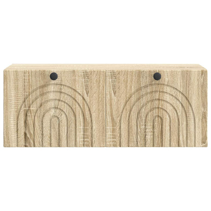 vidaXL Wall-Mounted TV Cabinet Sonoma Oak 78.5 x 31 x 30 cm