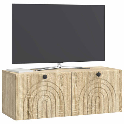 vidaXL Wall-Mounted TV Cabinet Sonoma Oak 78.5 x 31 x 30 cm