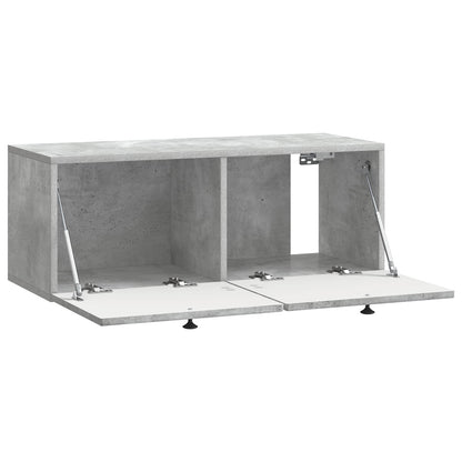 vidaXL Wall-Mounted TV Cabinet Concrete Grey 78.5 x 31 x 30 cm