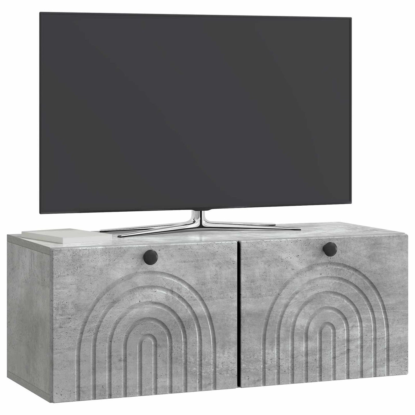 vidaXL Wall-Mounted TV Cabinet Concrete Grey 78.5 x 31 x 30 cm