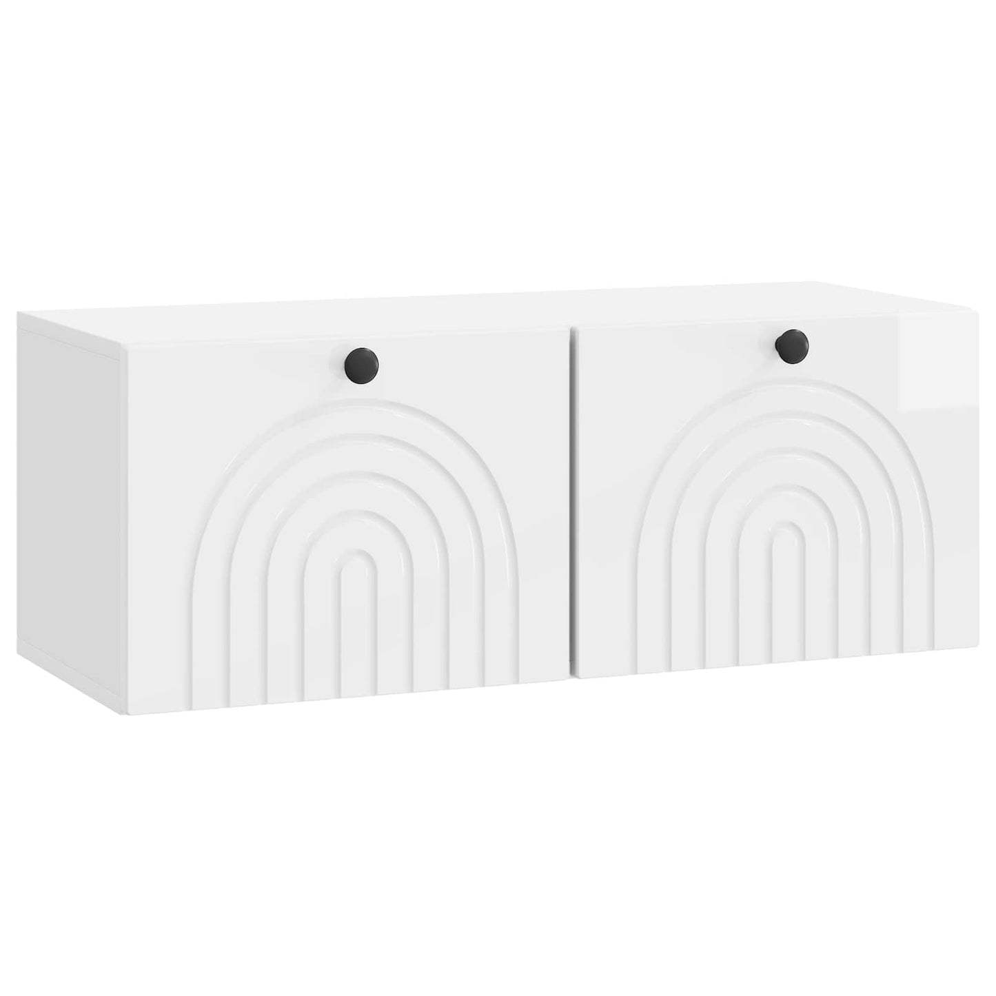 vidaXL Wall-Mounted TV Cabinet High Gloss White 78.5 x 31 x 30 cm