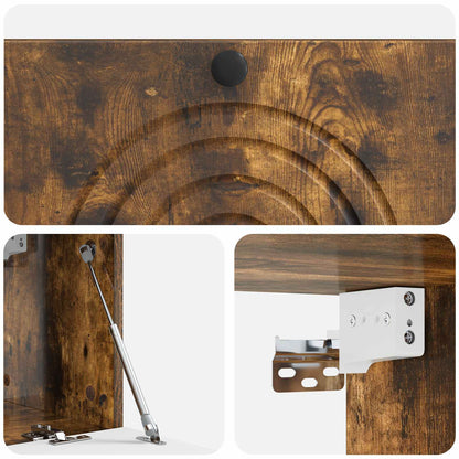 vidaXL Wall-Mounted TV Cabinet Smoked Oak 78.5 x 31 x 30 cm