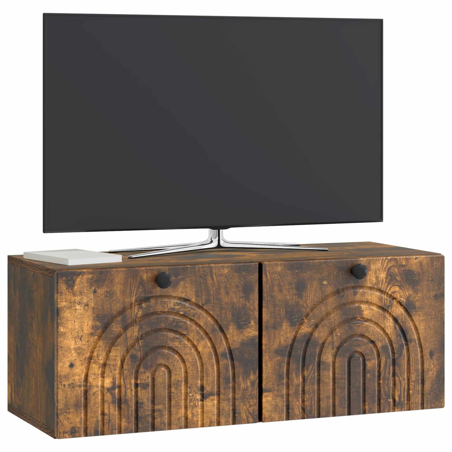 vidaXL Wall-Mounted TV Cabinet Smoked Oak 78.5 x 31 x 30 cm