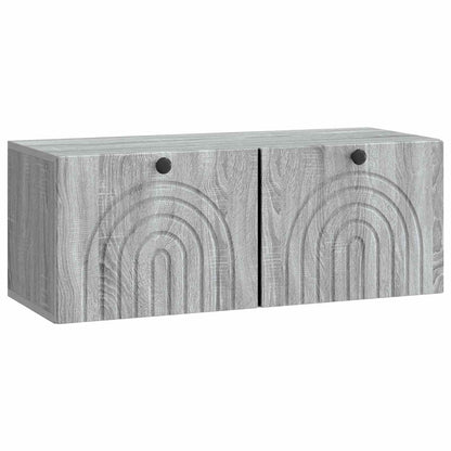 vidaXL Wall-Mounted TV Cabinet Grey Sonoma 78.5 x 31 x 30 cm