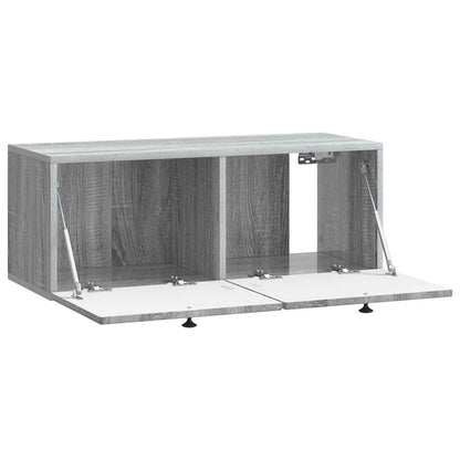 vidaXL Wall-Mounted TV Cabinet Grey Sonoma 78.5 x 31 x 30 cm