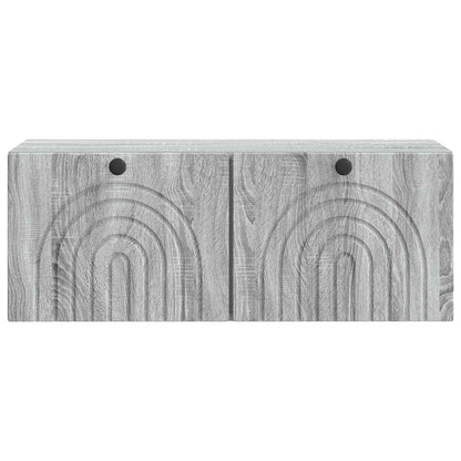 vidaXL Wall-Mounted TV Cabinet Grey Sonoma 78.5 x 31 x 30 cm