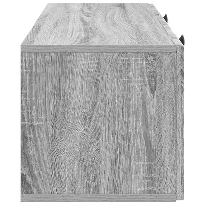 vidaXL Wall-Mounted TV Cabinet Grey Sonoma 78.5 x 31 x 30 cm
